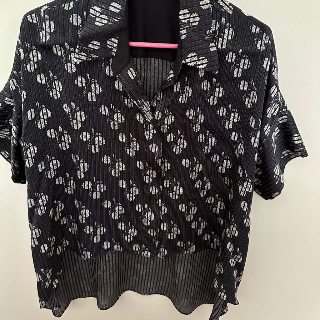 Alice + Olivia Silk Button Up